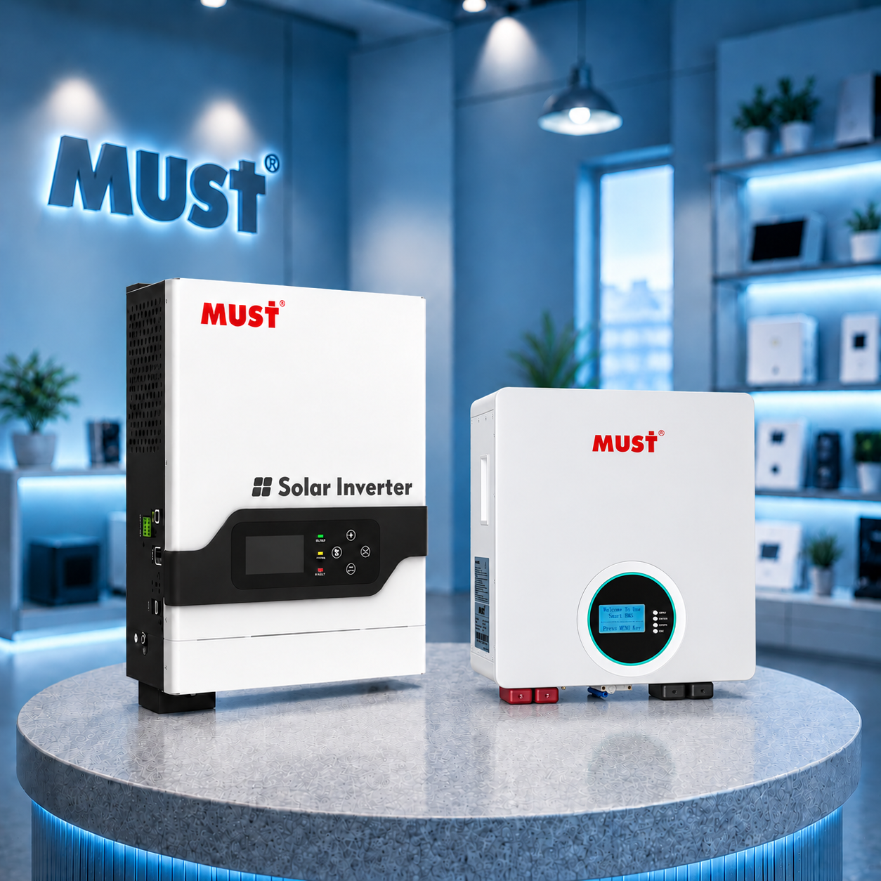 Комплект автономного енергоживлення: Must PV18-3224VPM II 24V 3.2kW + MUST LP1600-24100, 25.6V 100Ah, LiFePO4