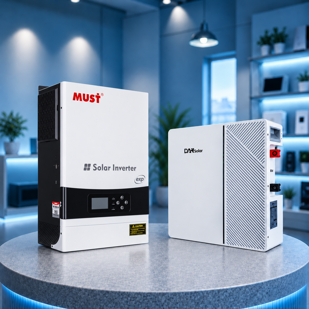 Комплект автономного енергоживлення: MUST PV19-6048EXP 48V 6 kW + DAH Solar DHN-LVWES05-G1 100ah 51.2V