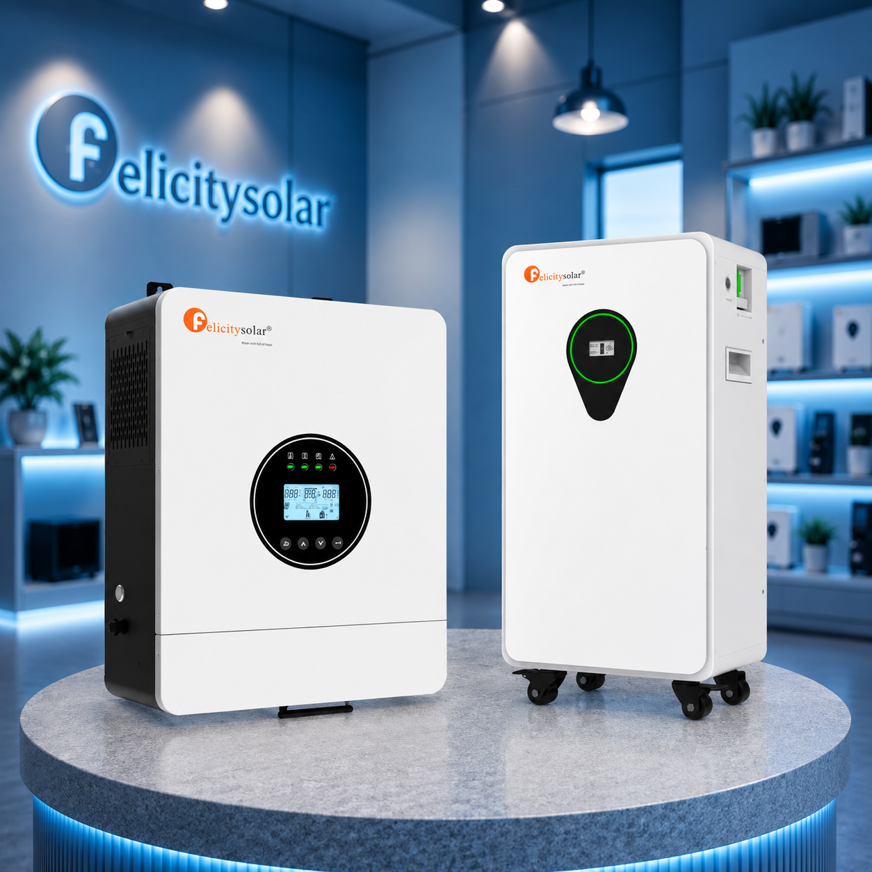 Комплект автономного енергоживлення: Felicity IVEM6048-II 48В 6 кВт+ Felicity FLA48314-EU 51.2V 314Ah