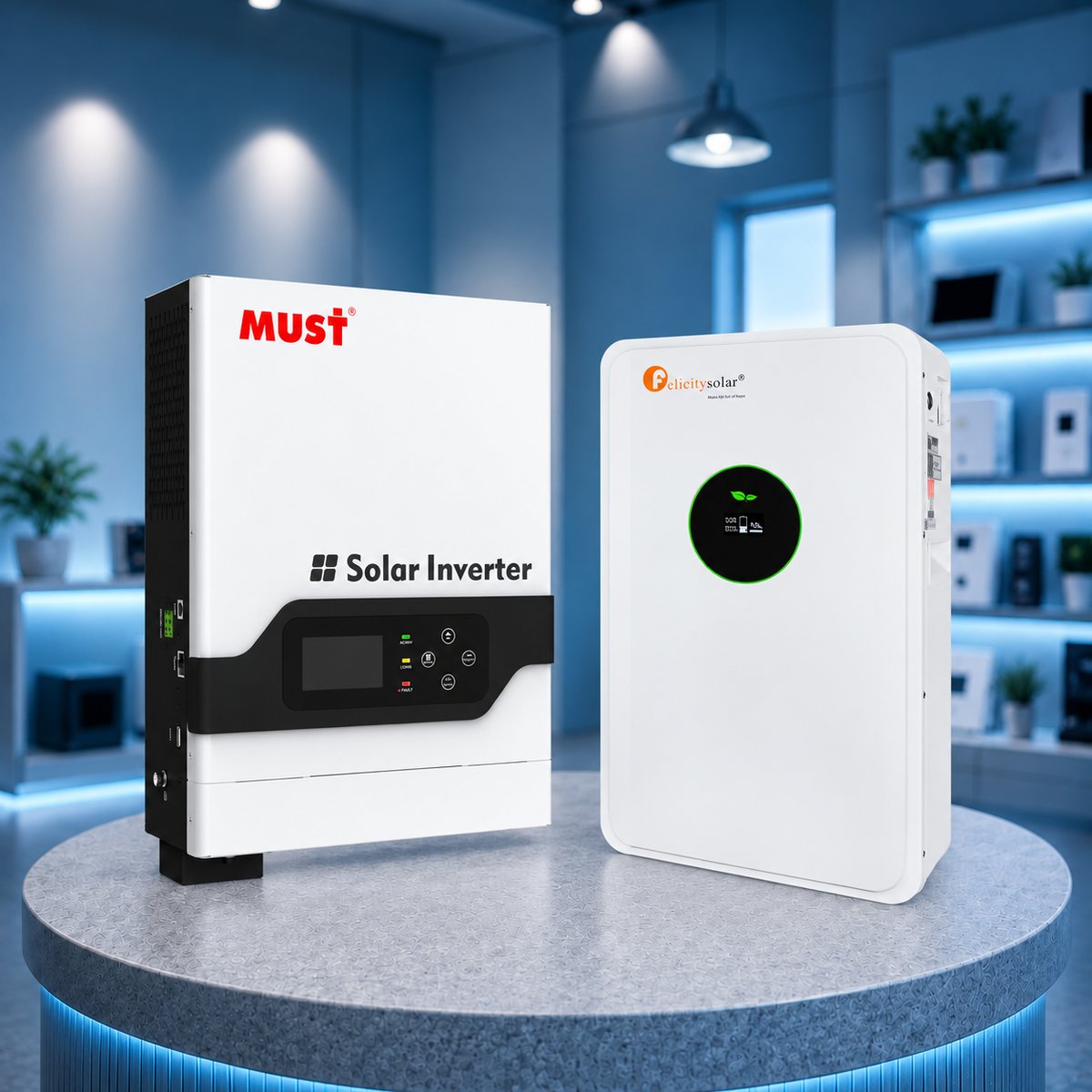 Комплект автономного енергоживлення: Must PV18-3224VPM II+ Felicity FLA24280 25.6V 280Ah
