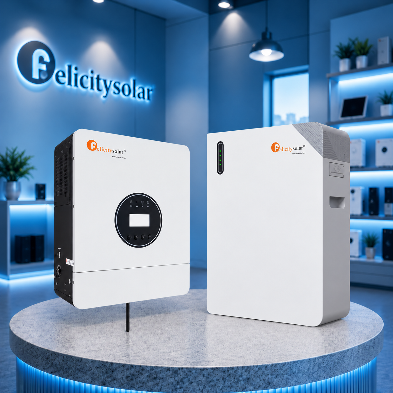 Комплект автономного енергоживлення: Felicity IVEM6048-II 48В 6 кВт+ Felicity FLB48230WG1-H 51.2V 230Ah з підігрівом